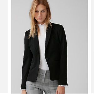 Express notch collar one button blazer